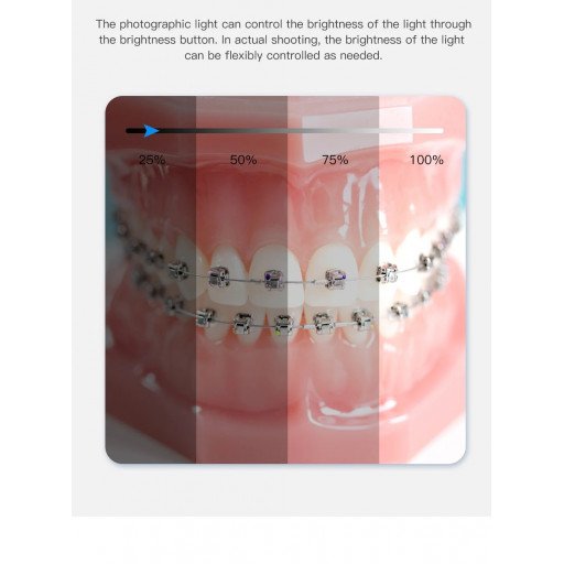 Dental Oral Photography LED Lamp Flash Light with Three Foot Bracket