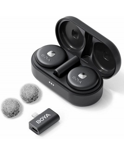 BOYA Omic-D Lighting Ultracompact 2.4GHz Wireless Microphone System (Black)