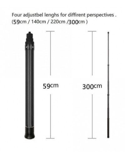 3M Carbon Fibre Selfie Stick for Insta360/GoPro