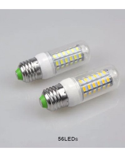 E27 SMD 56 LEDs Corn Light Chandelier Spotlight Bulb 220V White