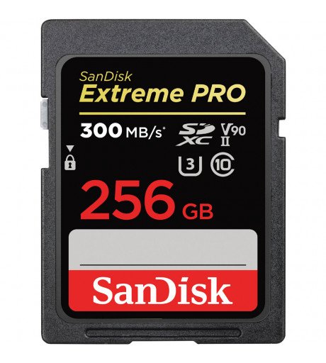 SanDisk 256GB SDXC Extreme PRO UHS-II 300MB/s Card
