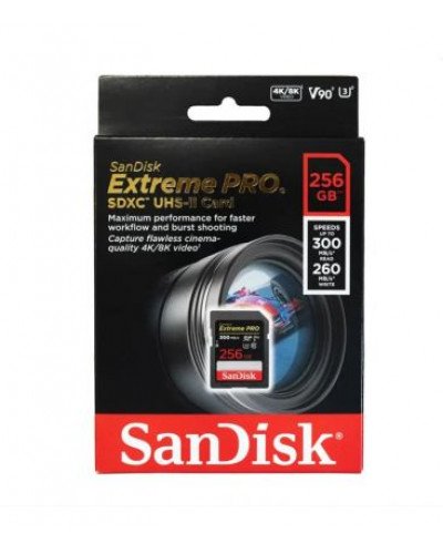 SanDisk 256GB SDXC Extreme PRO UHS-II 300MB/s Card