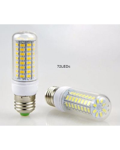 E27 SMD 72 LEDs Corn Light Chandelier Spotlight Bulb 220V White