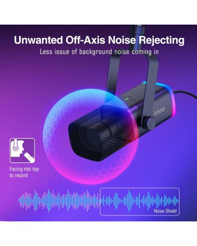 FIFINE Ampligame AM8T USB/XLR Gaming Microphone Kit