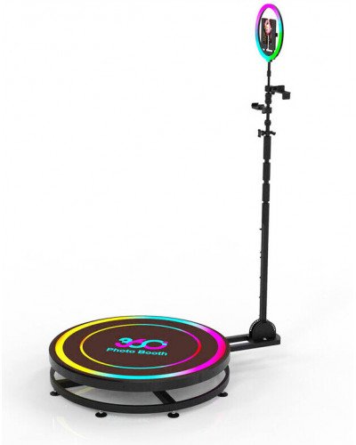 360Photo Booth Rotating Machine For Events Parties Automatic Spin Selfie Platform 100CM