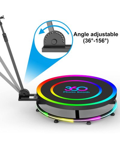 360Photo Booth Rotating Machine For Events Parties Automatic Spin Selfie Platform 100CM