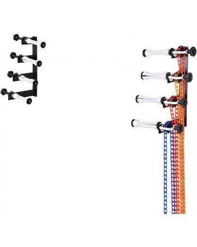 Photography 4-Roller Wall Mounting Manual Background Support System
