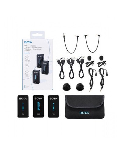 BOYA BY-XM6-S2 2.4GHz Ultra-compact Wireless Microphone System