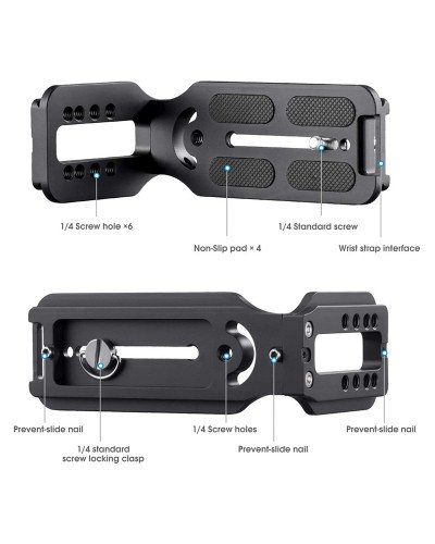 DSLR Camera L Bracket Vertical Horizontal Switching Tripod Quick Release Plate for Canon Nikon Sony Osmo Ronin Zhiyun