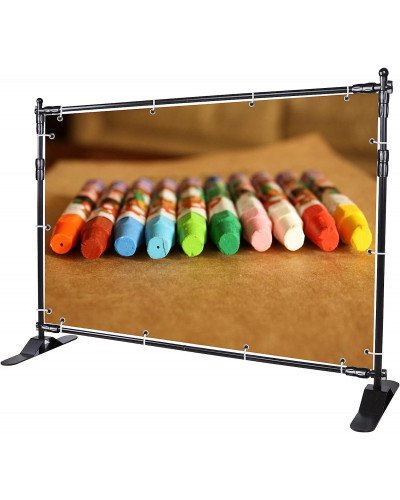Double-Crossbar Backdrop Background Stand Frame Support System For Photography Photo Studio (300x240cm)