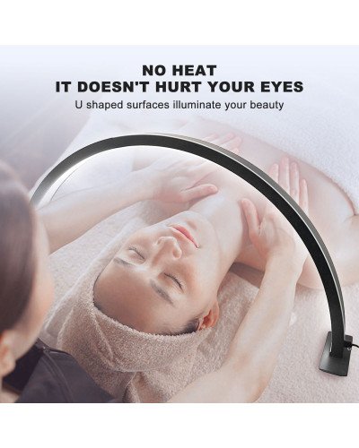 Half Moon Nail Desktop LED Light 58cm Black
