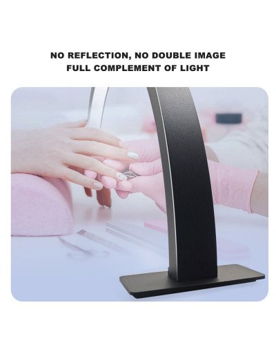 Half Moon Nail Desktop LED Light 58cm Black