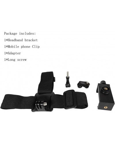 Head-Mounted Mobile Phone Holder First-Person View Video Outdoor Live Bracket for GoPro Action iPhone Samsung Smartphones Head-Mounted Mobile Phone Holder First-Person View Video Outdoor Live Bracket for GoPro Action iPhone Samsung Smartphones
