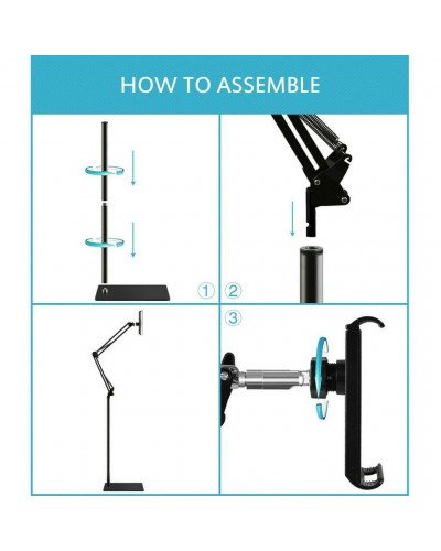 Lazy Floor Mobile Phone Bracket Telescopic Cantilever Live Multi-function Adjustable Tablet Phone Bracket