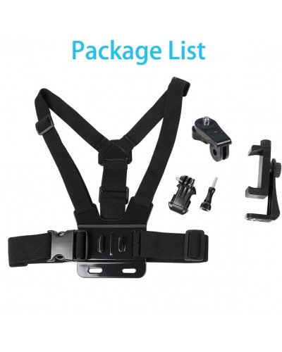 Mobile Phone Chest Mount Harness Strap Holder Cell Phone Clip Action Camera POV for Smartphones