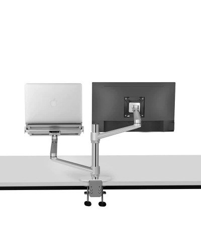 Aluminum Height Adjustable Desktop Dual Arm 17-32 inch Monitor Holder+12-17 inch Laptop Holder Stand OL-3L Full Motion Mount Arm Aluminum Height Adjustable Desktop Dual Arm 17-32 inch Monitor Holder+12-17 inch Laptop Holder Stand OL-3L Full Motion Mount Arm
