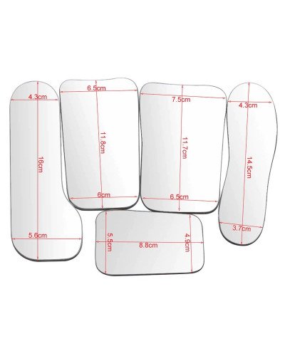 5pcs/set Dental Double Side Orthodontic Reflector Intra-oral Photography Mirrors Reflector for Orthodontic Taking Photo