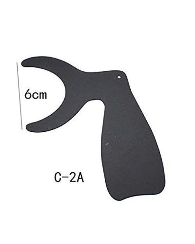6pcs Dental Orthodontic Black Background Photo Image Contrast Board Oral Cheek Plate with Scale Mark Autoclavable Dentist Tools