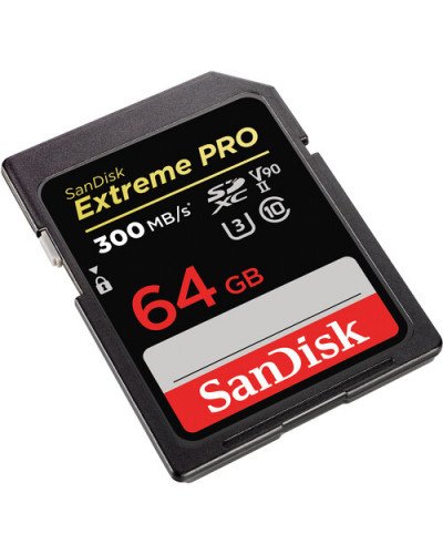 SanDisk 64GB Extreme PRO UHS-II SDXC 300 MB/s Memory Card
