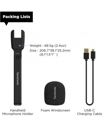 Saramonic Blink 500 Pro HM Handheld Transmitter Holder for Blink 500 Pro TX Transmitter