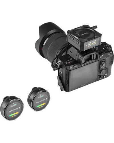 Saramonic Blink Me 2-Person Clip-On Wireless Microphone System with Touchscreens & Recording Saramonic Blink Me 2-Person Clip-On Wireless Microphone System with Touchscreens & Recording