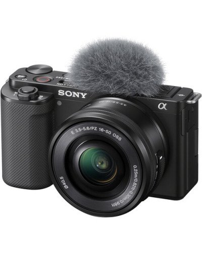 Sony ZV-E10 Mirrorless Camera with 16-50mm Lens (Black)