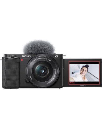 Sony ZV-E10 Mirrorless Camera with 16-50mm Lens (Black)