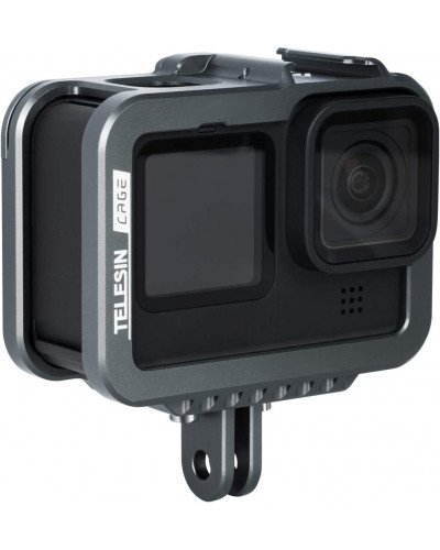 TELESIN Aluminium Alloy Frame Case for GoPro Hero 12/11/10/9