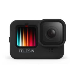 TELESIN Black Silicone Soft Case Protector Used For GoPro 13/12/11/10/9