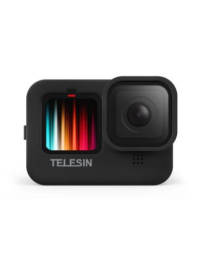 TELESIN Black Silicone Soft Case Protector Used For GoPro 12/11/10/9