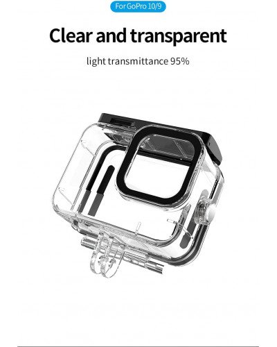 TELESIN Waterproof Housing Case for GoPro HERO12/11/10/9