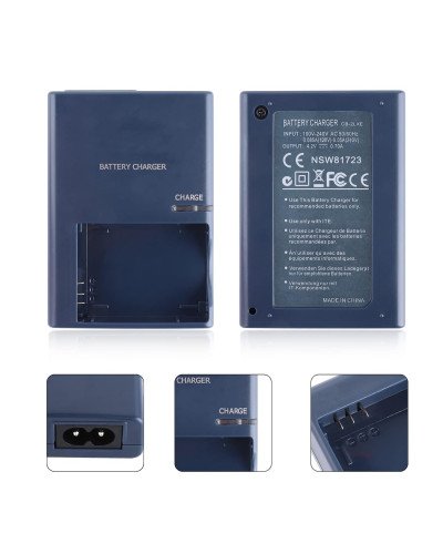 Battery Charger for Camera Canon CB-2LXE NB-5L SX200 SX210 IS SX220 SX230 HS IXUS 990 980 860