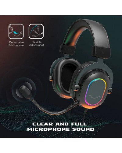 FIFINE Ampligame H6 RGB USB 7.1 Gaming Headset