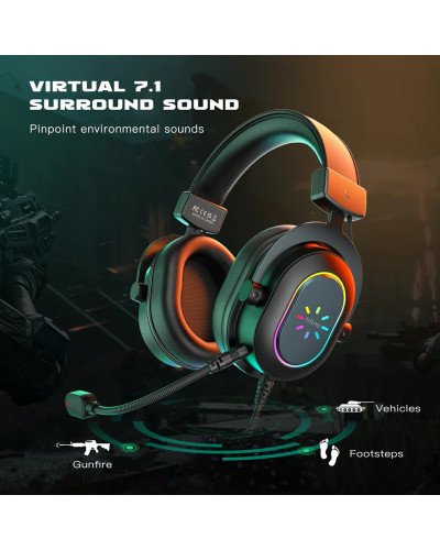 FIFINE Ampligame H6 RGB USB 7.1 Gaming Headset