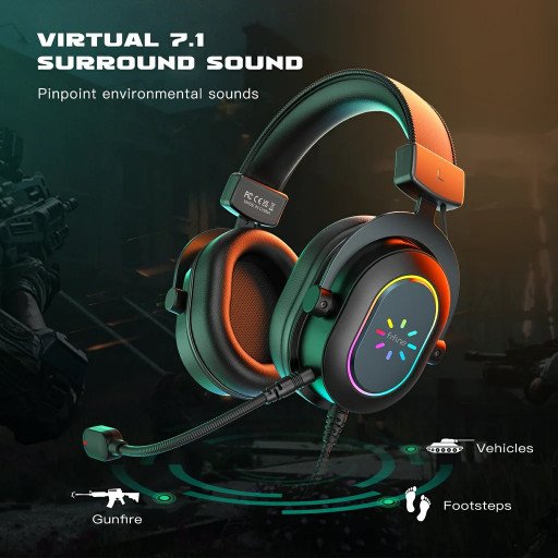 FIFINE Ampligame H6 RGB USB 7.1 Gaming Headset