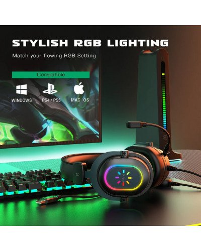 FIFINE Ampligame H6 RGB USB 7.1 Gaming Headset