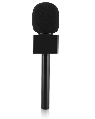 Microphone Interview GO Handheld Adapter with Foam and Plastic Flag