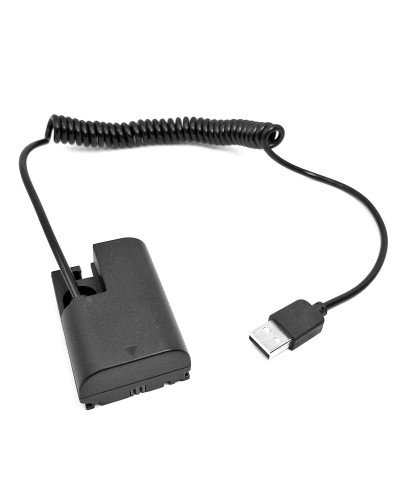 Power Bank Supply USB Adapter DC Coupler DR-E6 LP-E6 for Canon EOS 5D Mark II/III/IV, 5DS, 5DS R, 6D, 6D Mark II, 7D, 7D Mark II, 60D, 70D, 80D