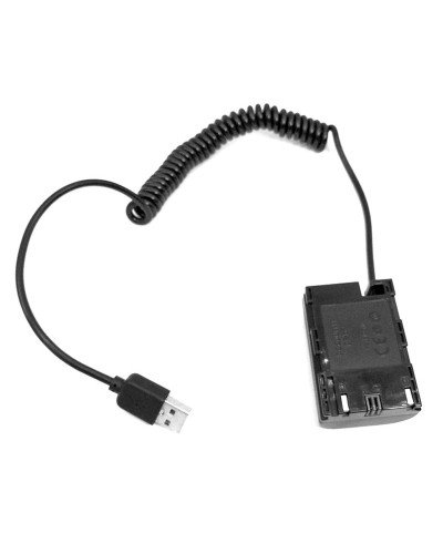 Power Bank Supply USB Adapter DC Coupler DR-E6 LP-E6 for Canon EOS 5D Mark II/III/IV, 5DS, 5DS R, 6D, 6D Mark II, 7D, 7D Mark II, 60D, 70D, 80D