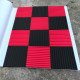 Black&Red Charcoal Acoustic Foam 1inch X 12 X 12 inch Black&Red Charcoal Acoustic Foam 1inch X 12 X 12 inch