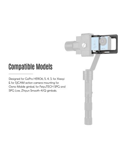 Gimbal Adapter Plate Switch Mount Plate for GoPro