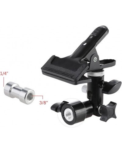 Photography Reflector Holder For Light Stand, Photo Video Studio Heavy Duty Metal Clamp Holder