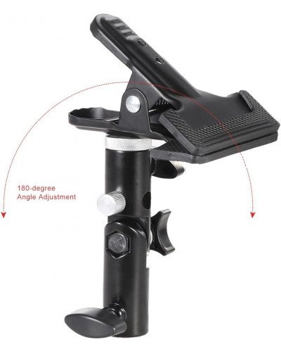 Photography Reflector Holder For Light Stand, Photo Video Studio Heavy Duty Metal Clamp Holder