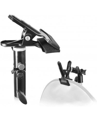 Photography Reflector Holder For Light Stand, Photo Video Studio Heavy Duty Metal Clamp Holder