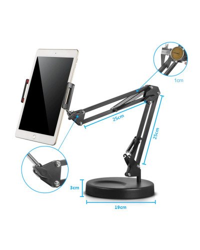 Foldable Long Arm Tablet Stand Holder