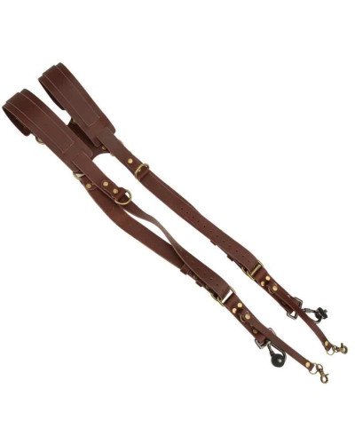 Adjustable Leather Double Shoulder Camera Strap