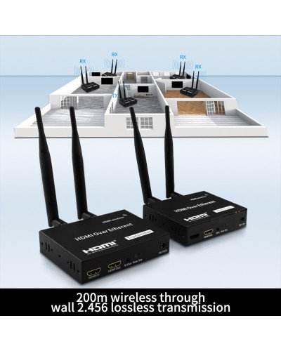 200m Loop Out Home Audio Video WIFI Wireless Receiver TV Electronic Portable Adapter 