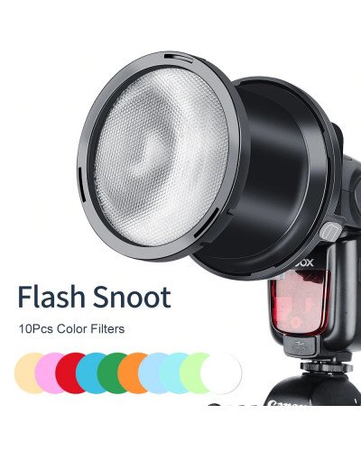 Falconeyes SGA-BOS 10pcs Color Filters Speedlite Flash Focused Snoot