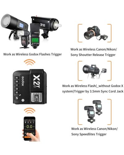 Godox X2 2.4 GHz TTL Wireless Flash Trigger for Canon Godox X2 2.4 GHz TTL Wireless Flash Trigger for Canon