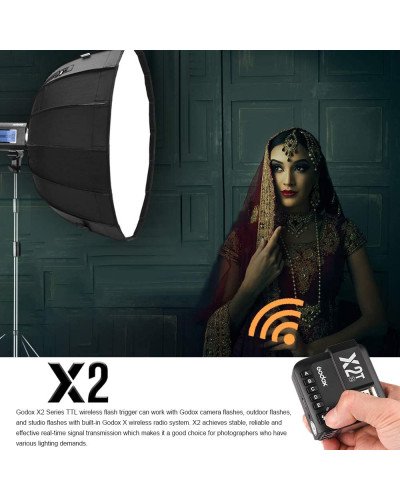 Godox X2 2.4 GHz TTL Wireless Flash Trigger for Sony Godox X2 2.4 GHz TTL Wireless Flash Trigger for Sony